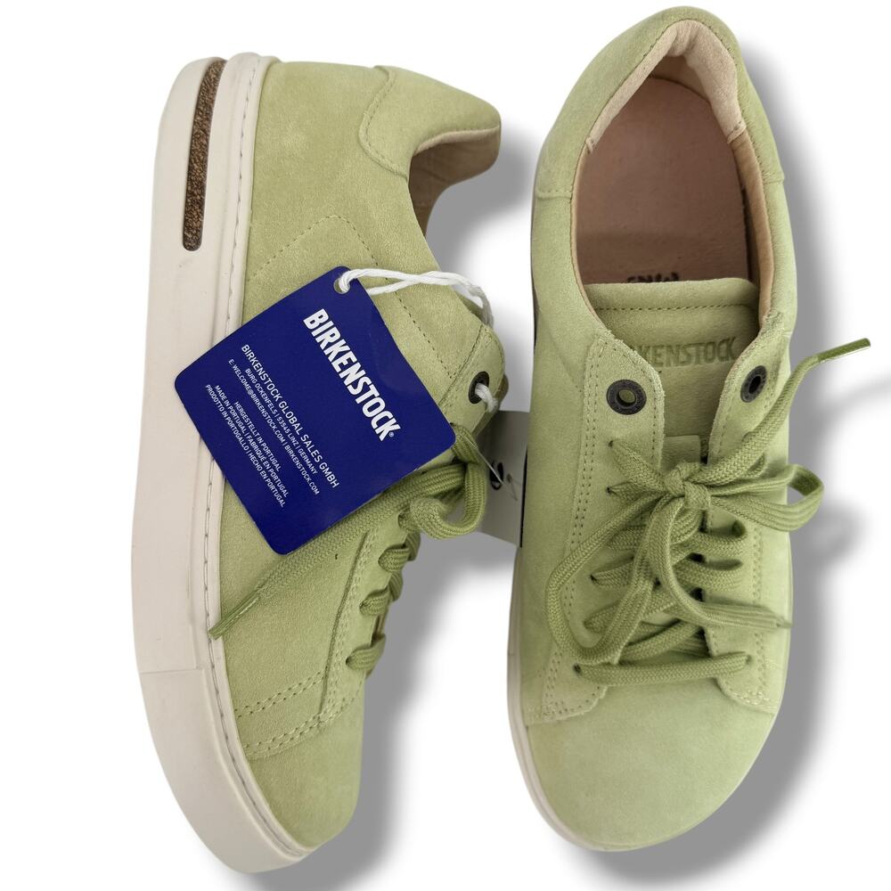 Birkenstock Bend Low Leather Suede Lace Up Sneaker Shoes Sz 38 7 7.5 Narrow Med.